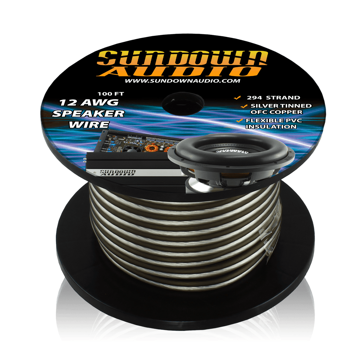 12 Gauge Silver Black 100 Tinned OFC Oxygen Free Copper Speaker Wire 12-gauge-silver-black-100-tinned-ofc-oxygen-free-copper-speaker-wire