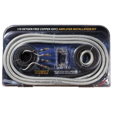 Sundown Audio 1/0 AWG OFC Amplifier Wire Kit SilveBlack