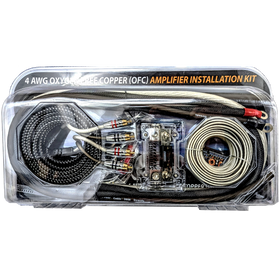 Sundown Audio 4 AWG OFC Amplifier Wire Kit SilveBlack