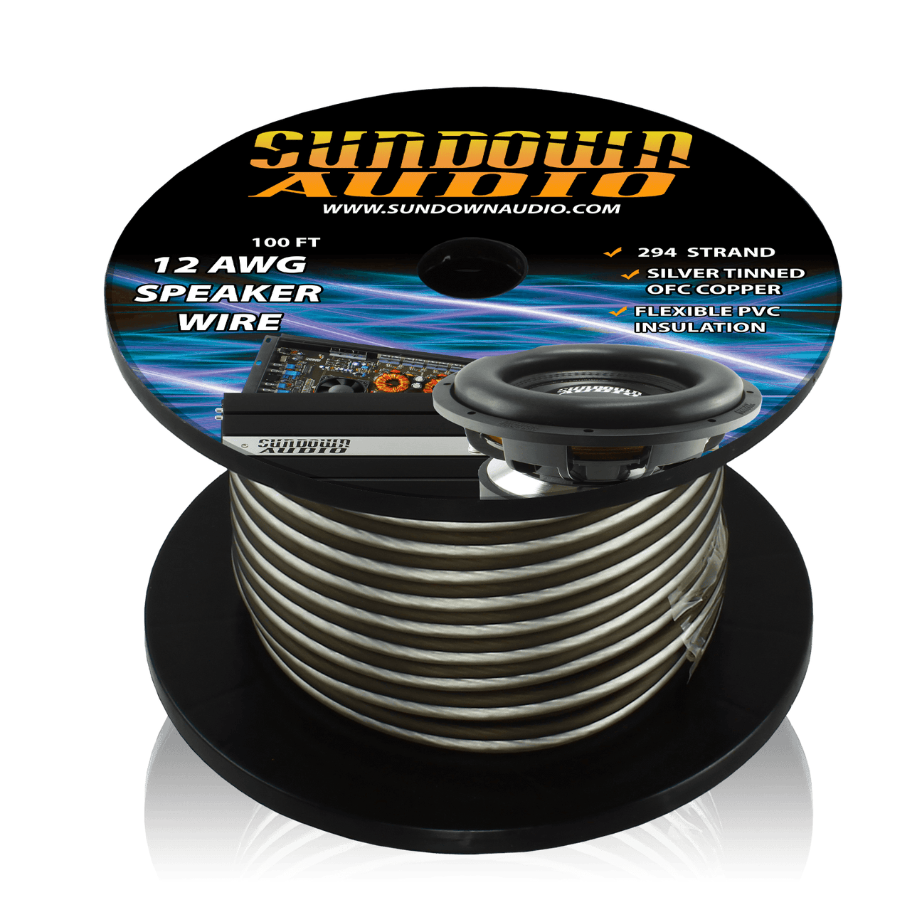 12-gauge speaker cable – Sundown Audio