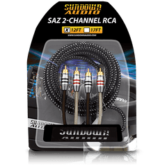 SAZ2-12FT SAZ 2-Channel RCA Interconnects - Sundown Audio